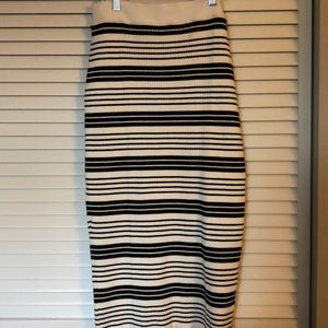 Anthropologie Moth Black and White pencil skirt